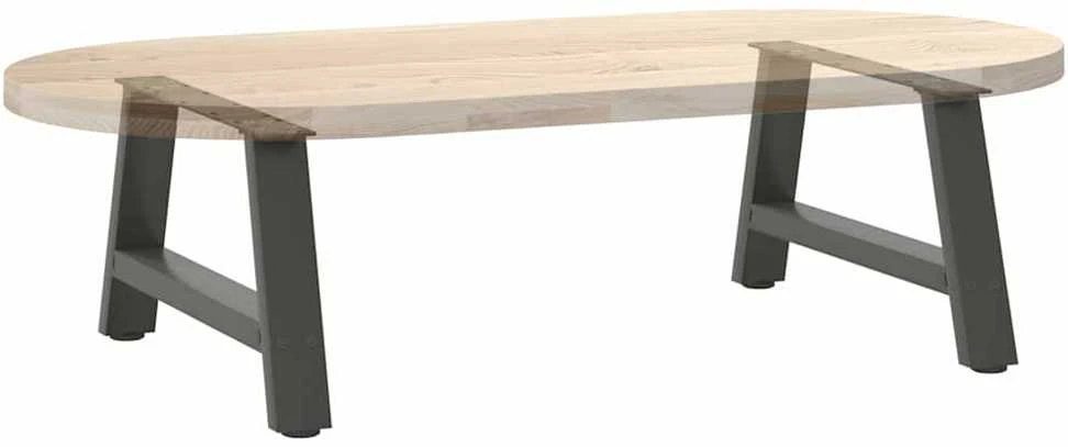Kavos staliuko kojelės, 2 vnt., antracito, 70x(30-31)cm