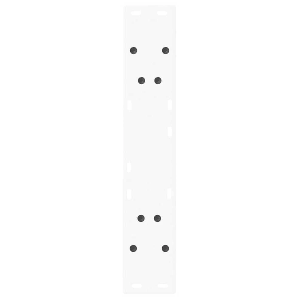 Kavos staliuko kojelės, 2 vnt., balta, 50x(72-73)cm, plienas