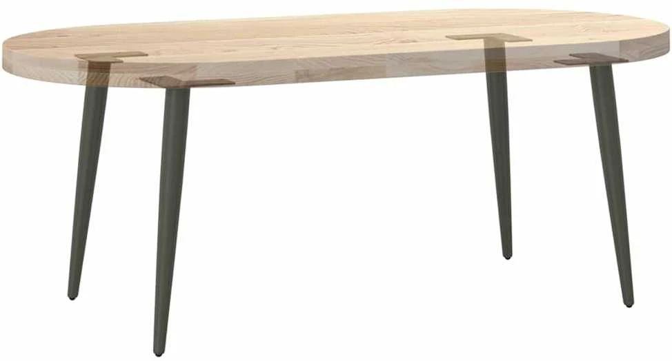 Kavos staliuko kojelės, 4 vnt., antracito, 42-43cm, plienas