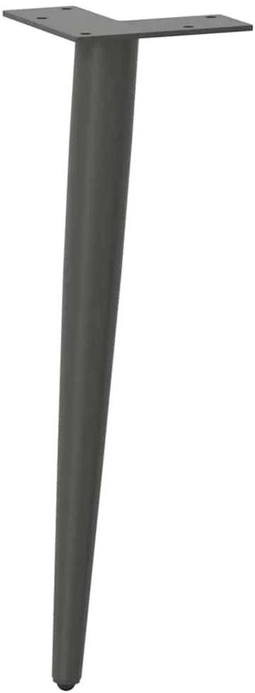 Kavos staliuko kojelės, 4 vnt., antracito, 30-31cm, plienas