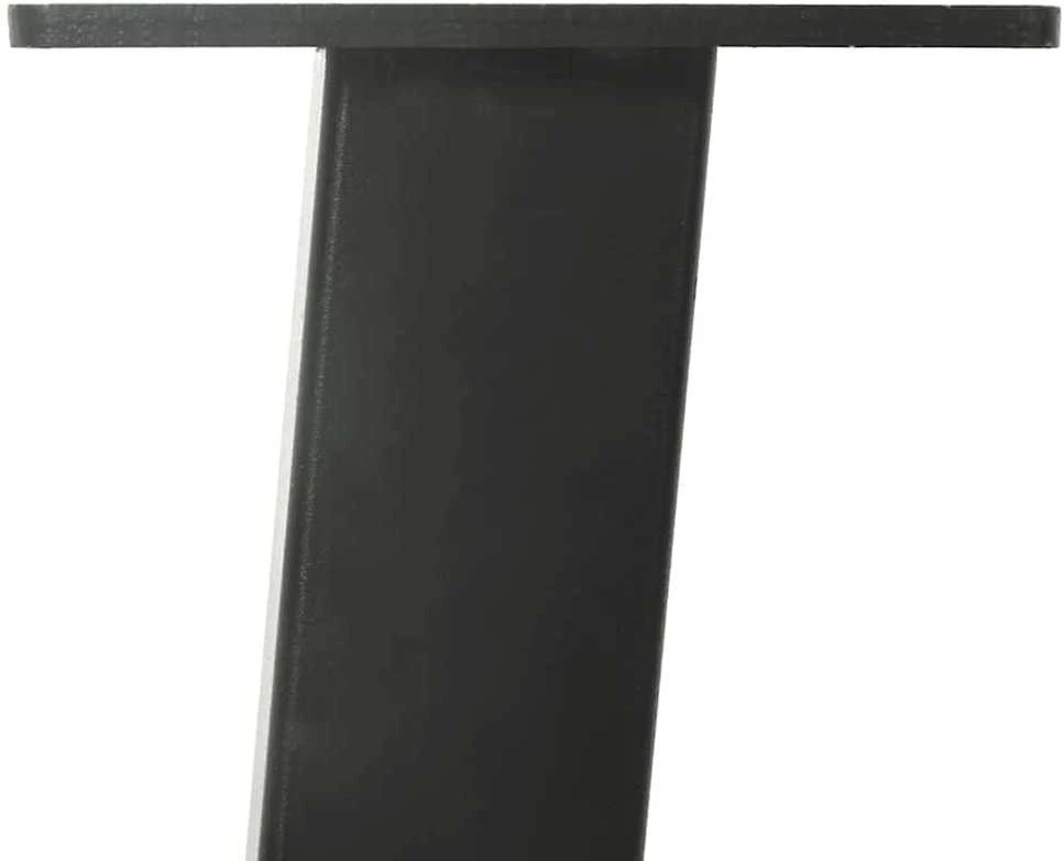 Kavos staliuko kojelės, 4 vnt., antracito spalvos, 42 cm, plienas