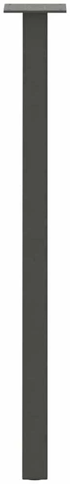 Konsolinio stalo kojos, 4 vnt., antracito spalvos, 72 cm, plienas