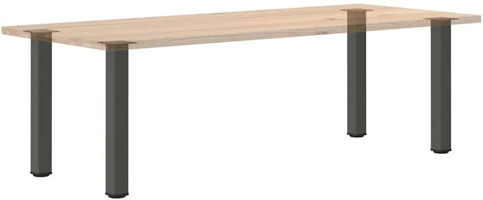 Konsolinio stalo kojos, 4 vnt., antracito spalvos, 72-74 cm, plienas