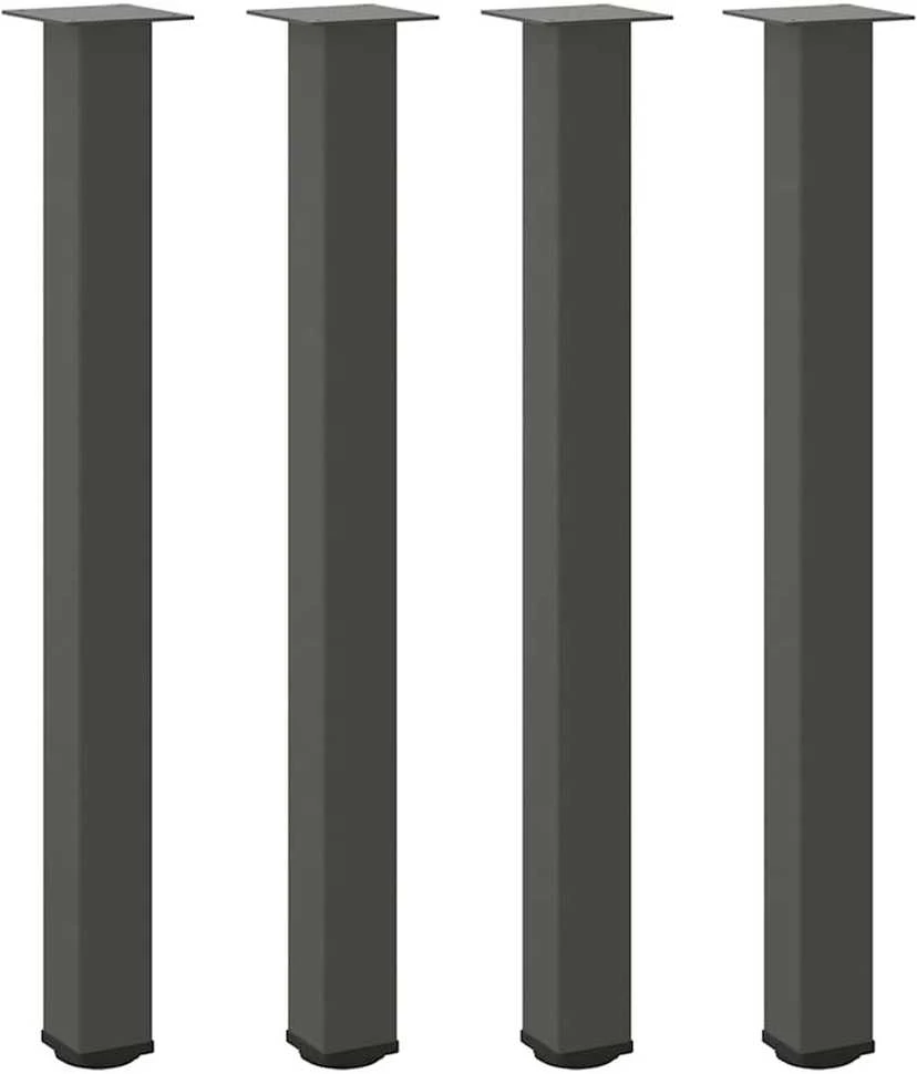 Baro stalo kojos, 4 vnt., antracito spalvos, 100-102 cm, plienas