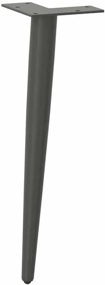 Kavos staliuko kojelės, 4 vnt., antracito, 42-43cm, plienas