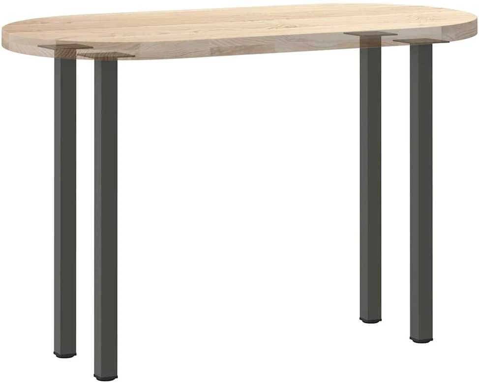 Konsolinio stalo kojos, 4 vnt., antracito spalvos, 72-74 cm, plienas