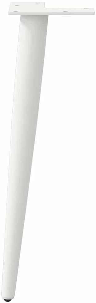 Kavos staliuko kojelės, 4 vnt., balta, 30-31cm, plienas