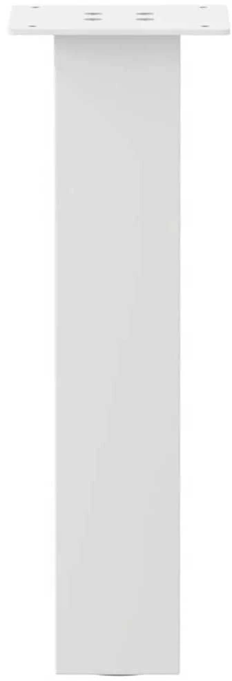 Kavos staliuko kojelės, 4 vnt., baltos, 30 cm, plienas