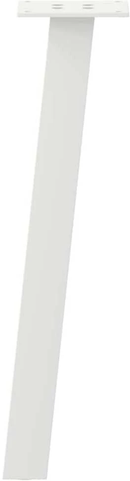 Kavos staliuko kojelės, 4 vnt., baltos, 30 cm, plienas