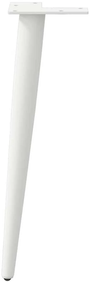 Kavos staliuko kojelės, 4 vnt., balta, 42-43cm, plienas