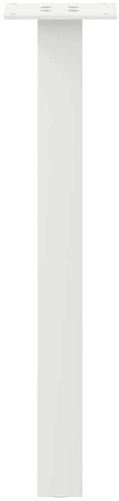 Kavos staliuko kojelės, 4 vnt., baltos, 42 cm, plienas