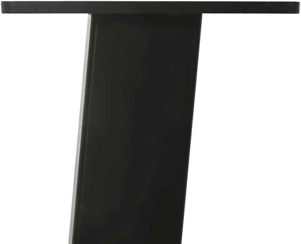 Kavos staliuko kojelės, 4 vnt., juodos, 42 cm, plienas