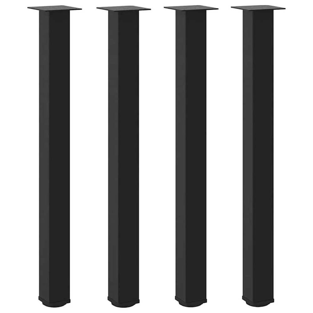 Baro stalo kojos, 4 vnt., juodos, 90-92 cm, plienas
