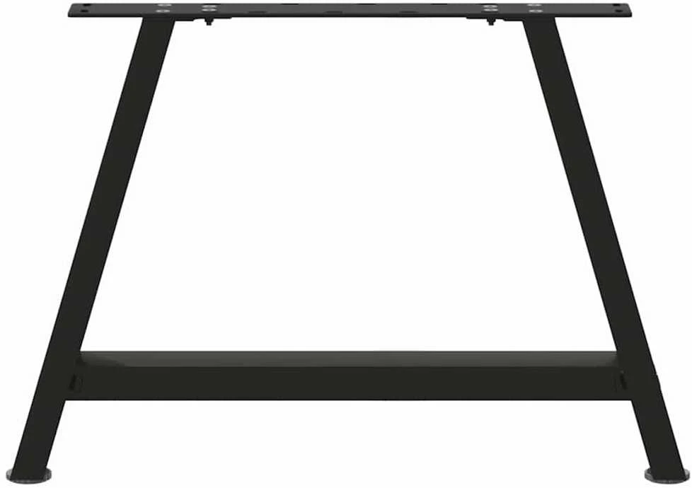 Kavos staliuko kojelės, A formos, 2 vnt., juoda, 60x(42-43)cm