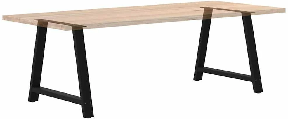 Kavos staliuko kojelės, A formos, 2 vnt., juoda, 90x(72-73)cm