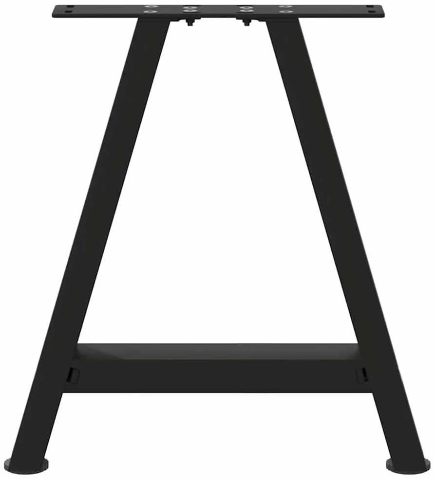 Kavos staliuko kojelės, A formos, 2 vnt., juodos, 38x(42-43) cm, plienas