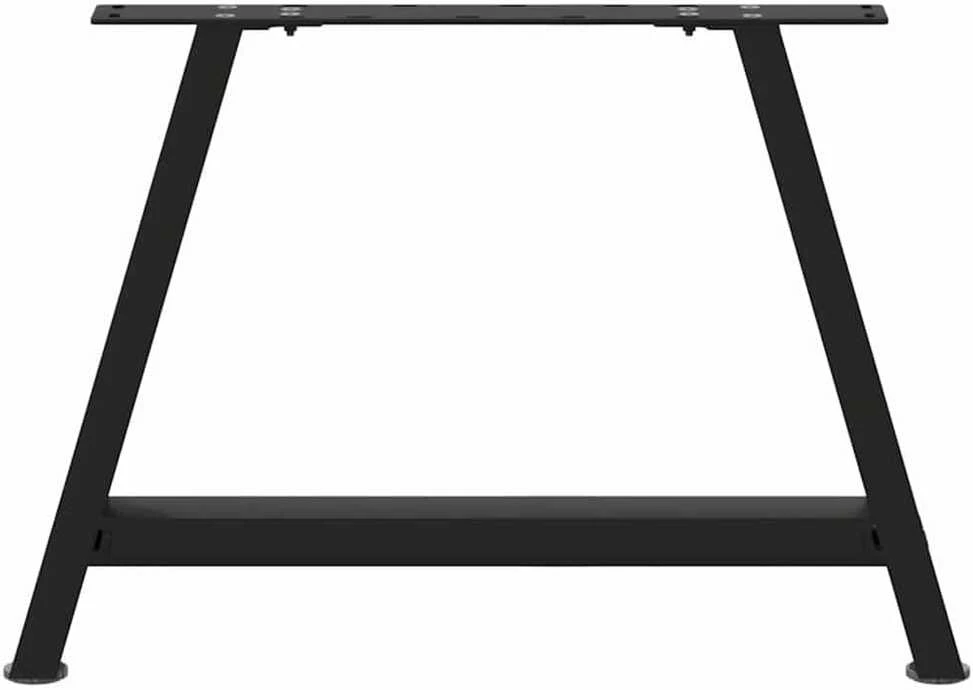 Kavos staliuko kojelės, A formos, 2 vnt., juodos, 70x(42-43) cm, plienas
