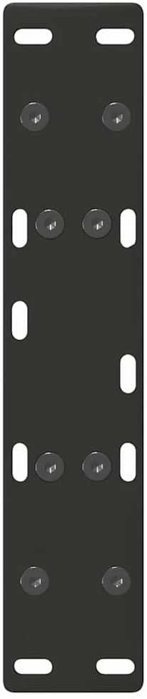 Kavos staliuko kojelės, A formos, 2 vnt., juoda, 30x(30-31)cm