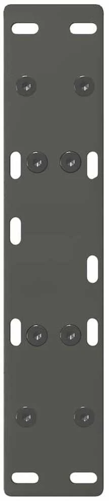 Kavos staliuko kojelės, 2 vnt., antracito spalvos, 40x(30-31) cm, plienas