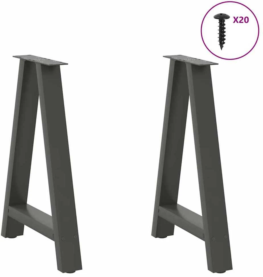 Kavos staliuko kojelės, A formos, 2 vnt., 50x(72-73)cm