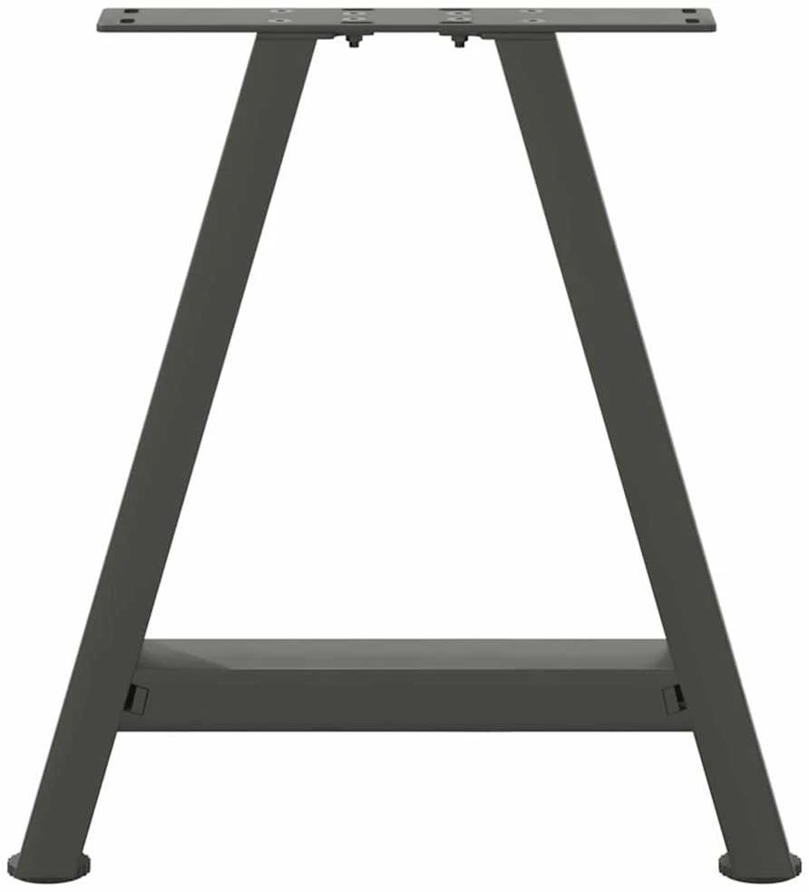 Kavos staliuko kojelės, 2 vnt., antracito spalvos, 38x(42-43) cm, plienas
