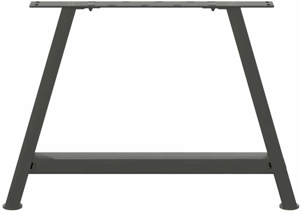 Kavos staliuko kojelės, 2 vnt., antracito spalvos, 70x(42-43) cm, plienas