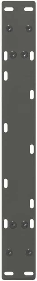 Kavos staliuko kojelės, 2 vnt., antracito spalvos, 60x(30-31) cm, plienas