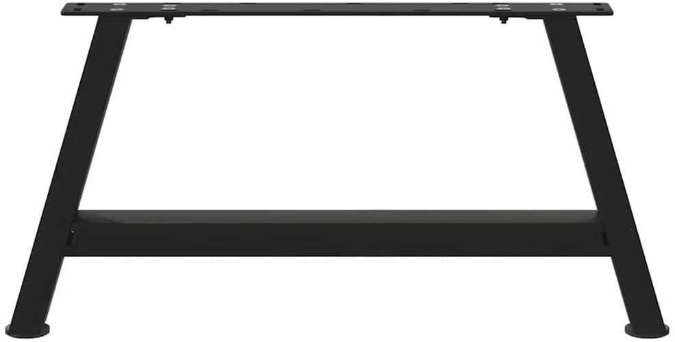 Kavos staliuko kojelės, A formos, 2 vnt., juoda, 70x(30-31)cm