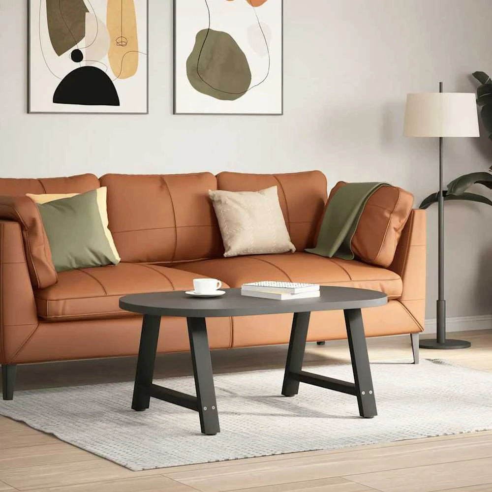 Kavos staliuko kojelės, A formos, 2 vnt., juodos, 70x(42-43) cm, plienas