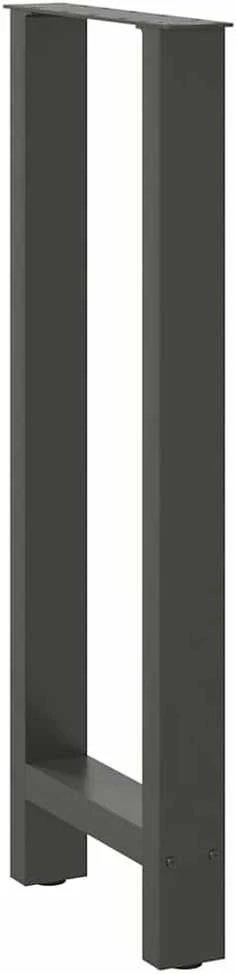 Baro stalo kojos, antracito spalvos, 2 vnt., 50x(100-101) cm, plienas