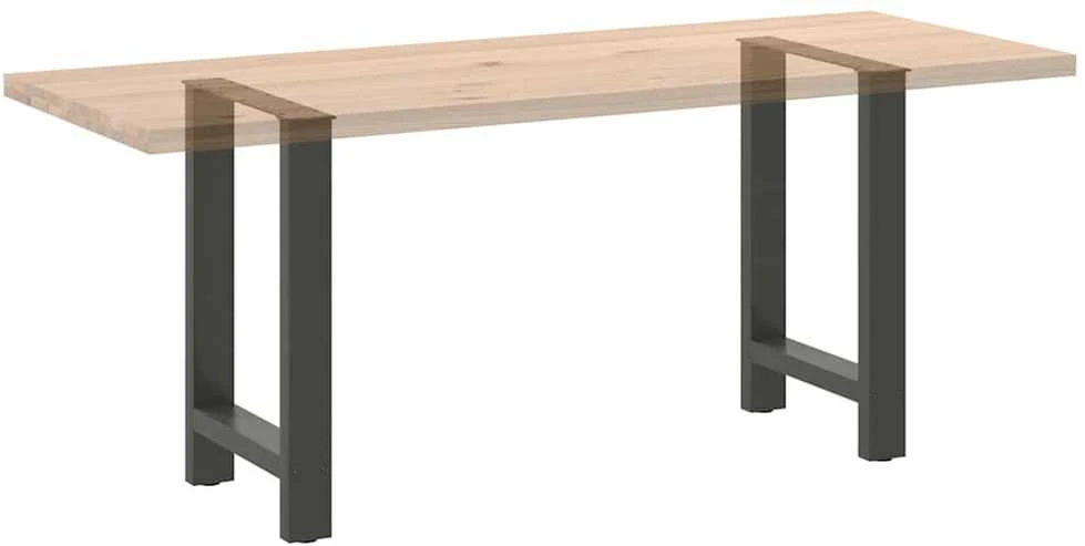 Kavos staliuko kojelės, antracito, 2 vnt., 60x(72-73)cm