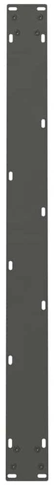 Valgomojo stalo kojos, antracito spalvos, 2 vnt., 90x(72-73) cm, plienas