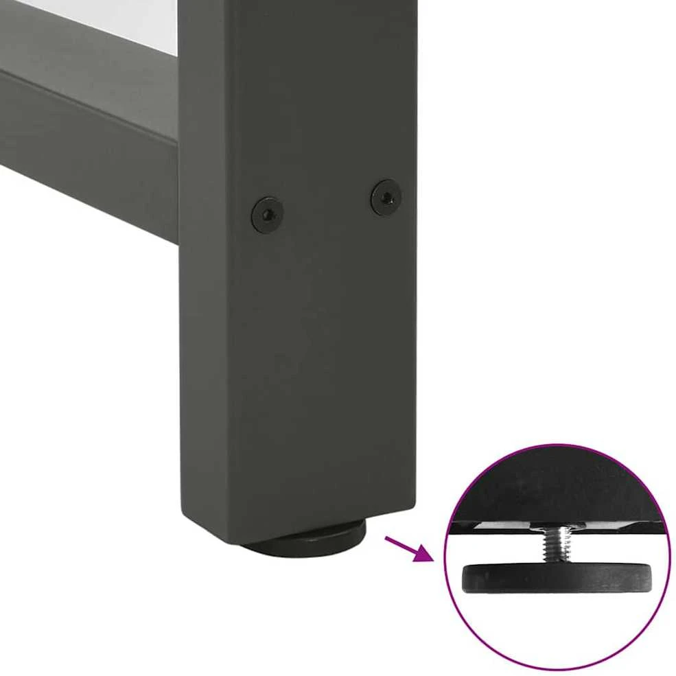 Kavos staliuko kojelės, antracito, 2 vnt., 80x(72-73)cm