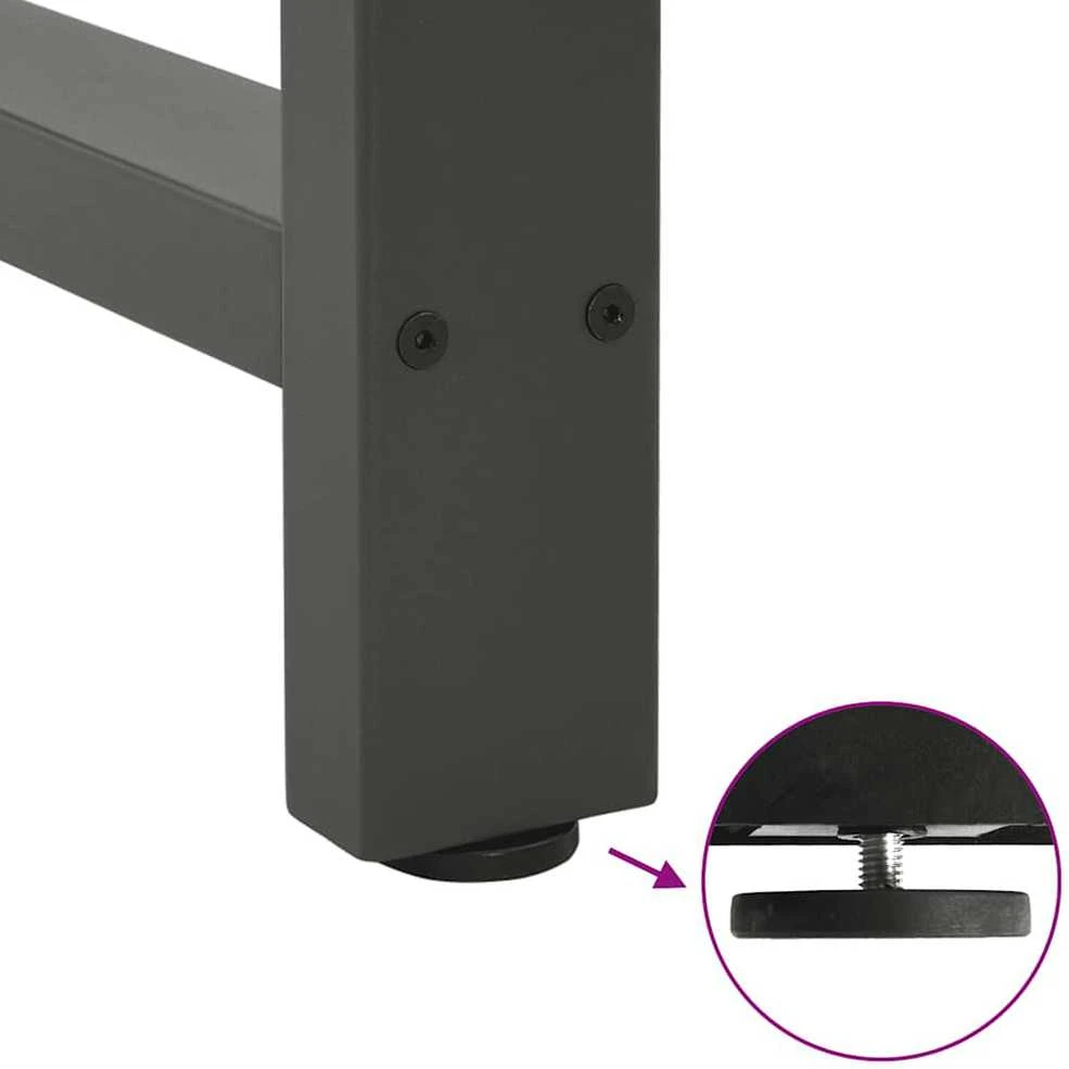 Kavos staliuko kojelės, antracito, 2 vnt., 60x(72-73)cm