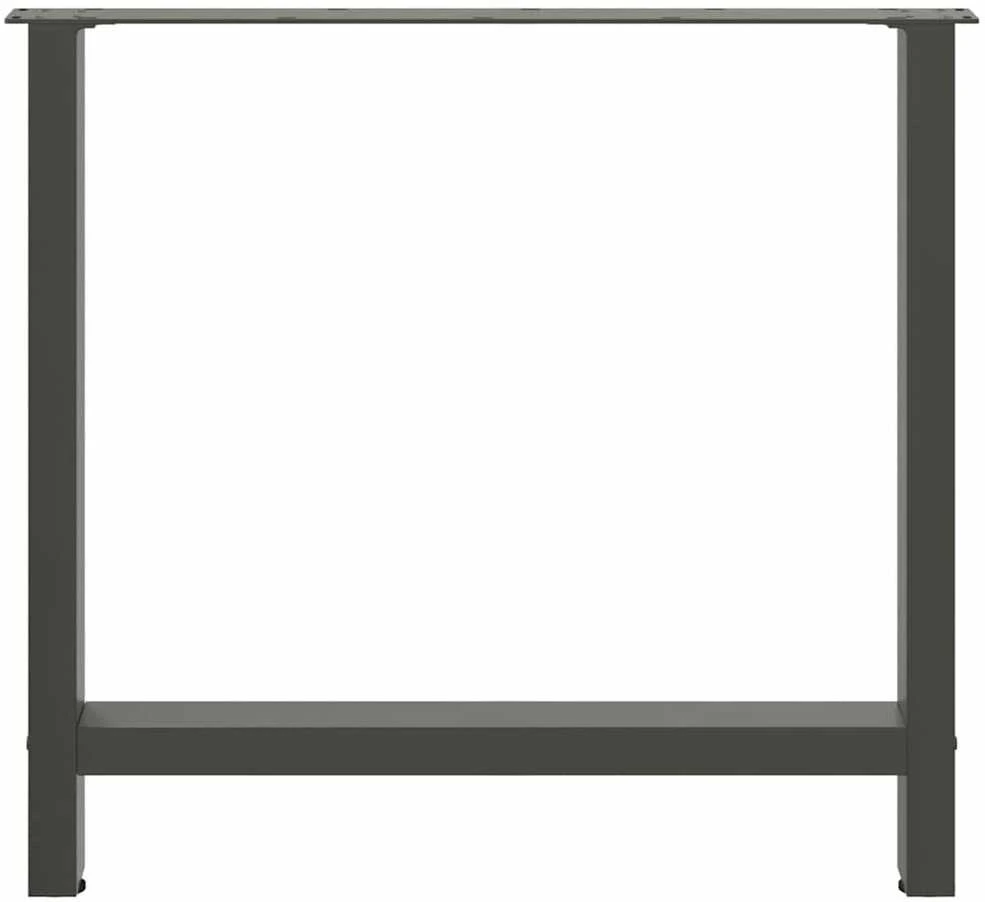 Kavos staliuko kojelės, antracito, 2 vnt., 80x(72-73)cm