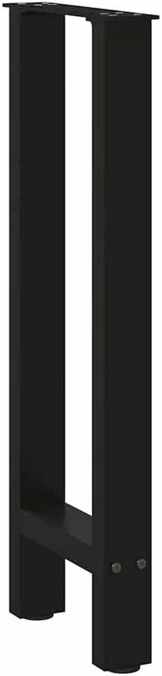 Kavos staliuko kojelės, juoda, 2 vnt., 28x(72-73)cm, plienas