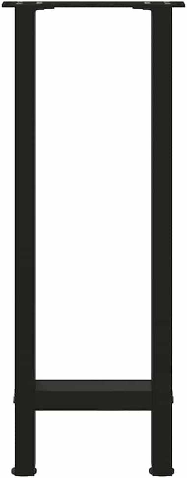 Kavos staliuko kojelės, juoda, 2 vnt., 28x(72-73)cm, plienas