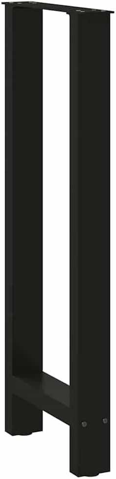 Baro stalo kojos, juodos, 2 vnt., 50x(100-101) cm, plienas
