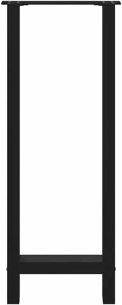 Baro stalo kojos, juodos, 2 vnt., 50x(100-101) cm, plienas