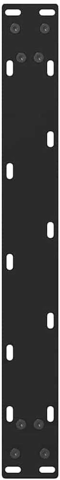 Kavos staliuko kojelės, juoda, 2 vnt., 50x(30-31)cm, plienas