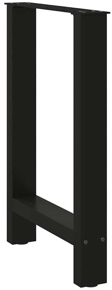 Kavos staliuko kojelės, juoda, 2 vnt., 50x(72-73)cm, plienas