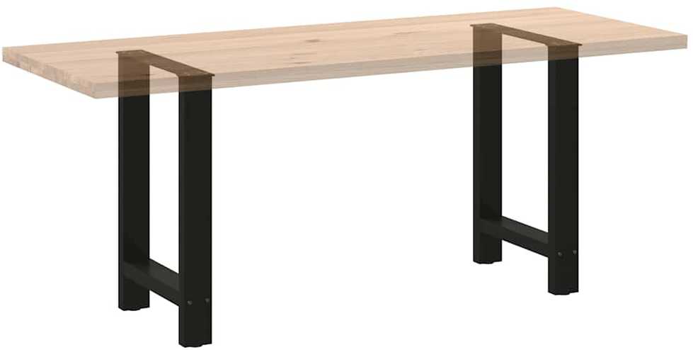 Kavos staliuko kojelės, juoda, 2 vnt., 50x(72-73)cm, plienas