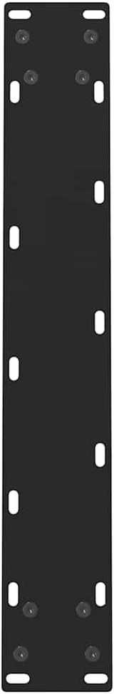 Kavos staliuko kojelės, juoda, 2 vnt., 50x(72-73)cm, plienas