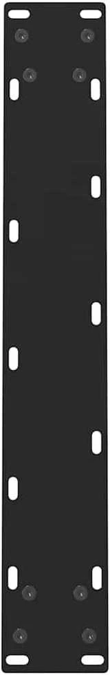 Kavos staliuko kojelės, juoda, 2 vnt., 60x(72-73)cm, plienas