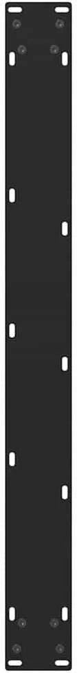 Kavos staliuko kojelės, juoda, 2 vnt., 80x(72-73)cm, plienas