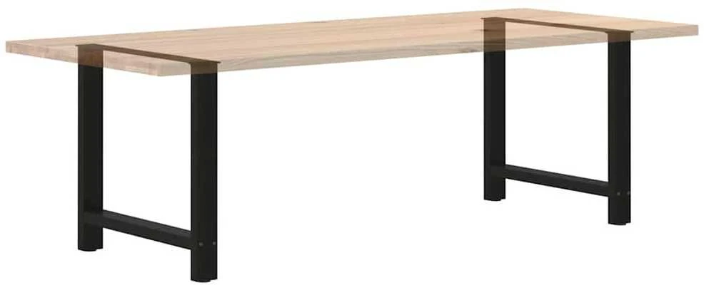 Kavos staliuko kojelės, juoda, 2 vnt., 80x(72-73)cm, plienas