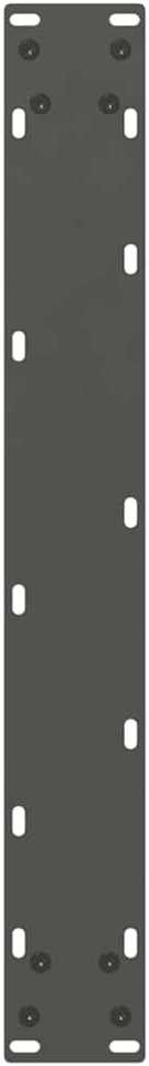Valgomojo stalo kojos, U formos, 2 vnt., antracito spalvos, 60x(72-73) cm, plienas
