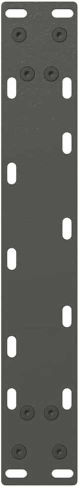 Konsolinio stalo kojelės, U formos, 2 vnt., antracito spalvos, 28x(72-73) cm, plienas