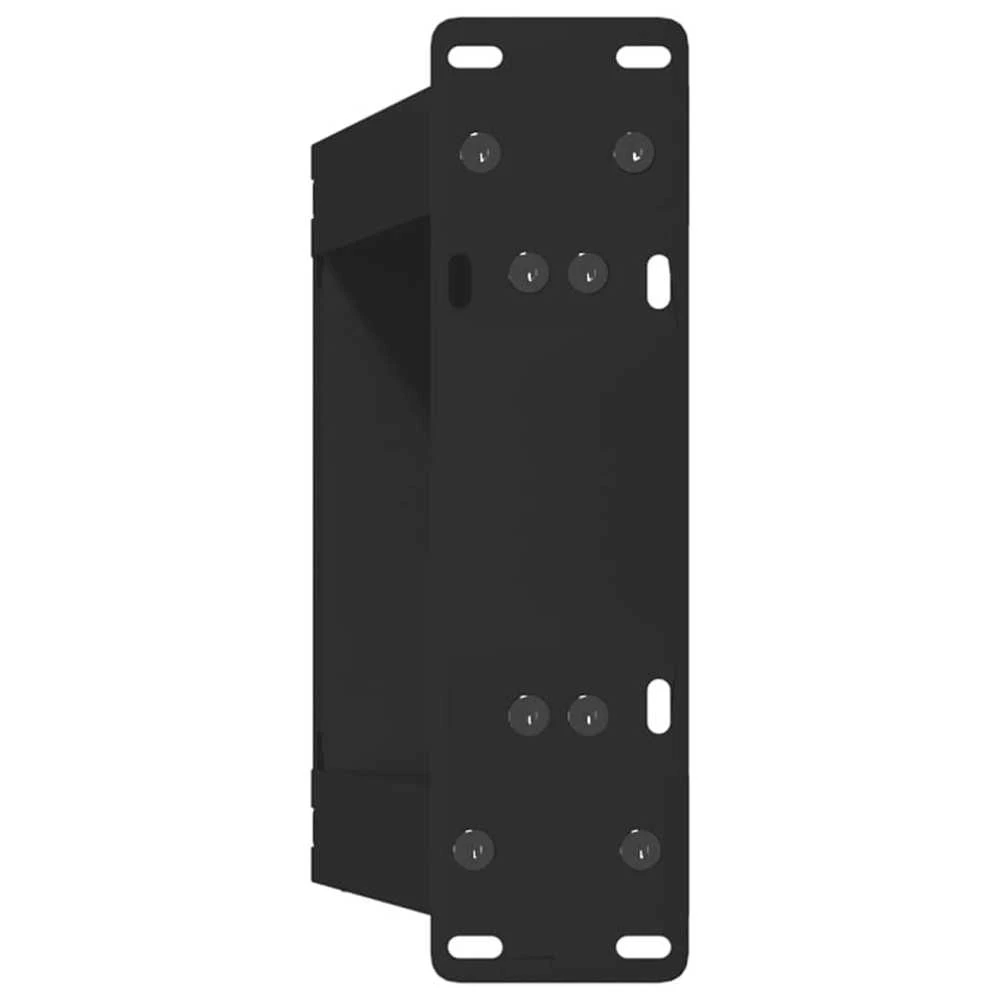 Kavos staliuko kojelės, 2 vnt., juodos, 30x(30-31) cm, plienas, U formos