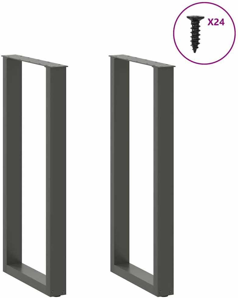Kavos staliuko kojelės, U formos, 2 vnt., 50x(100-101) cm